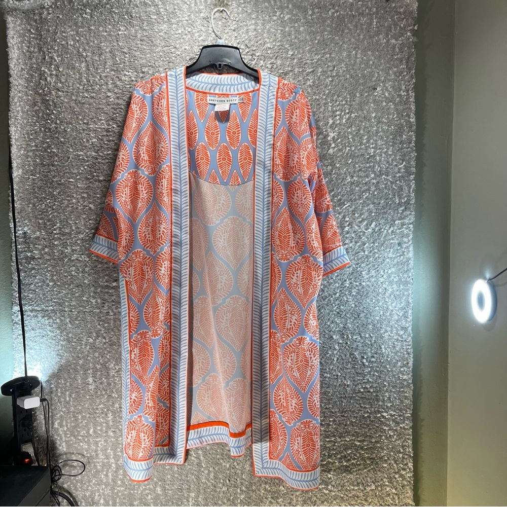 Gretchen Scott Poly Crepe Kimono Women XS/S Beach Resortwear Polyester